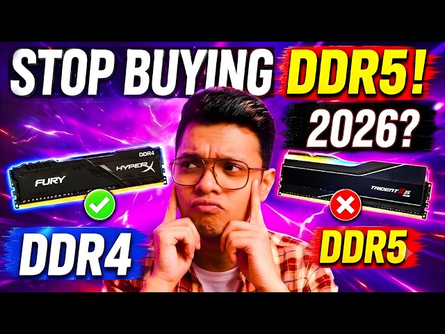DDR5 vs DDR4 in 2026 😳 Which RAM Should You Buy When DDR5 Price Rising Again! 😱