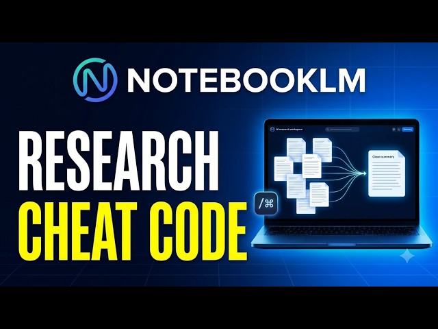 NotebookLM Is A Cheat Code for Research (Step-by-Step)