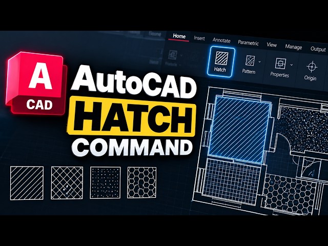 How to Use the HATCH Command in AutoCAD | AutoCAD Basics