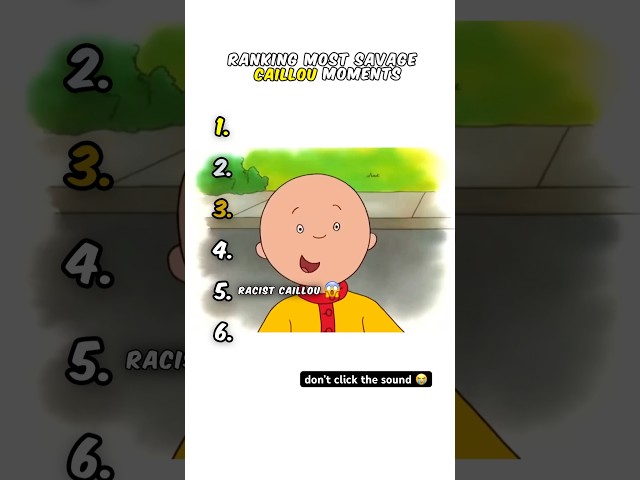 Ranking Caillou Moments π