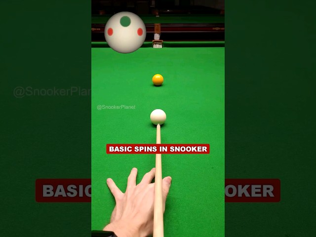 Basic spins in snooker #billiards #snooker #tips #tutorial