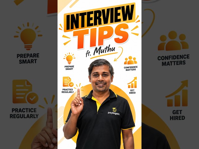 Interview Tips in Tamil ft. Muthu | IT Interview Preparation Tips for Freshers | Payilagam