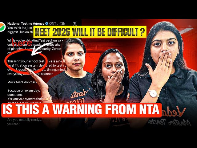 NEET 2026: Easy or Tough ? Let’s Settle This | NTA open Challenge
