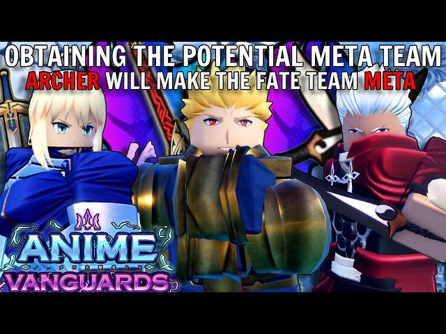 Obtaining The POTENTIAL META FATE Team In Anime Vanguards (Anniversary Update Preperations)
