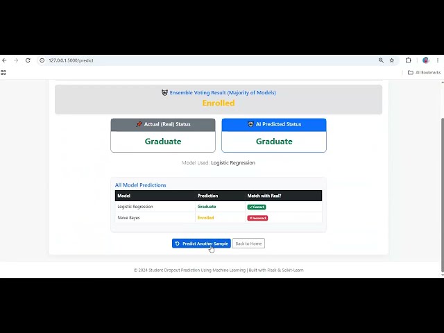 Student Dropout Prediction Using Machine Learning | Python AI Machine Learning Project