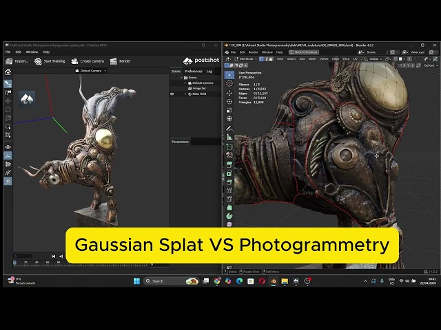 Check out this difference between 3DGS and Photogrammetry