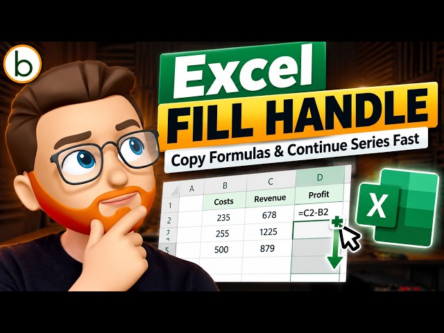 Excel Fill Handle Explained – Copy Formulas & Continue Series Fast!