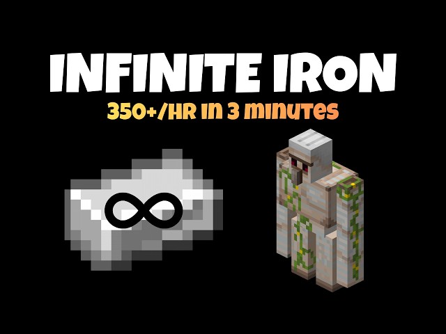 Simplest IRON Farm in Minecraft Java 1.21 (In 3 Minutes)