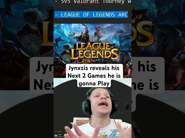 Jynxzis reveals Next Main Game?! #jynxzi #next #game #valorant #lol #reveal