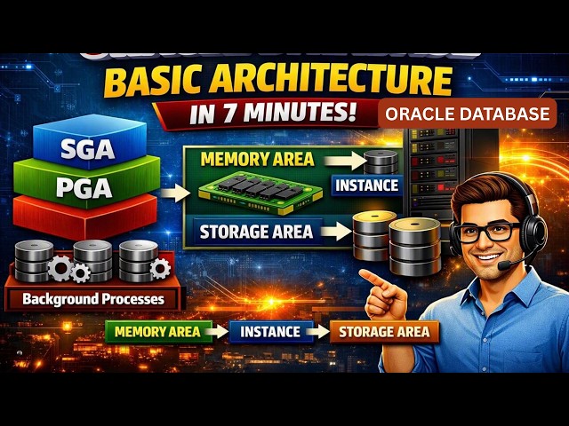 Understanding Oracle Database Architecture in 7 Minutes | SGA, PGA, Instance, Storage & Processes