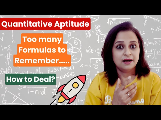How to Remember Formulas in Quantitative Aptitude?  ✅ For Placement Tests & Entrance Exams