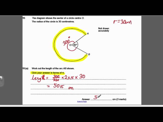 Circles 2 (GCSE Higher Maths): Exam Qs 8