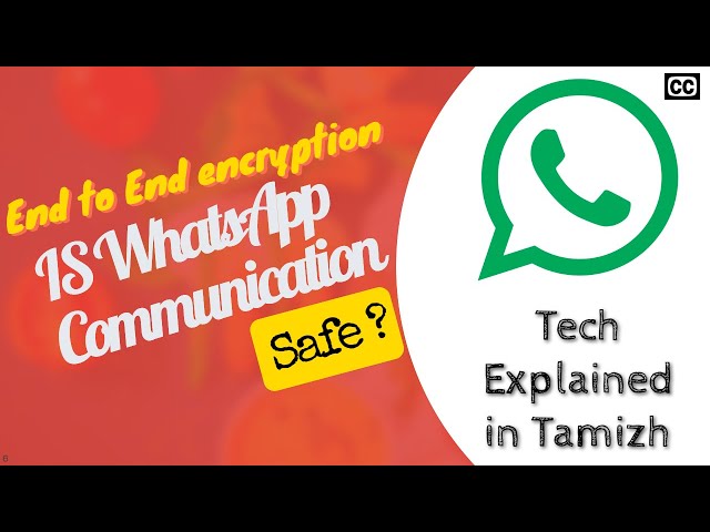 Is WhatsApp communication safe? End to End encryption | Tech Explained in Tamil