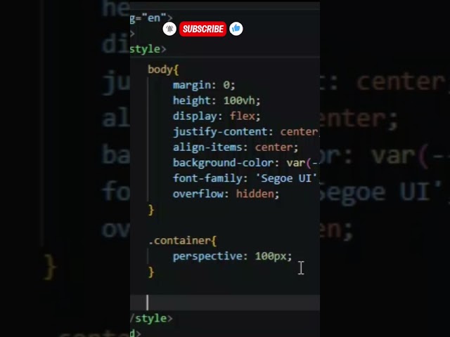 This Card Moves in 3D… With Just Code 😳 #coding #buildinpublic #3d