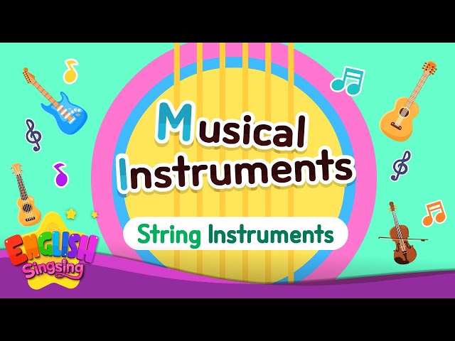Musical instruments(String Instruments) [Kids Vocab] Violin & Guitar 🎻 String Instruments