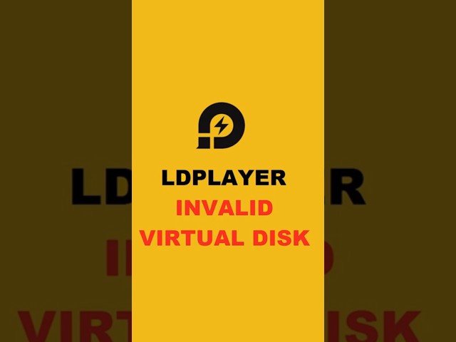 Ldplayer disco virtual invalido #shorts