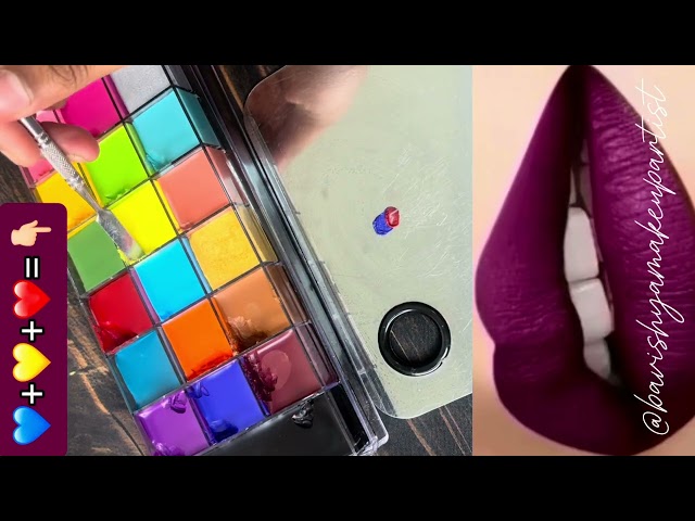 Mixing Lip stick shades to bring out new colors #beautytips #haircare #lipstick #lips #lipgloss 