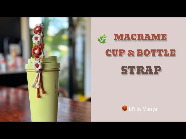 How to Make a Daisy Macrame Bottle Holder | Macrya DIY Tutorial