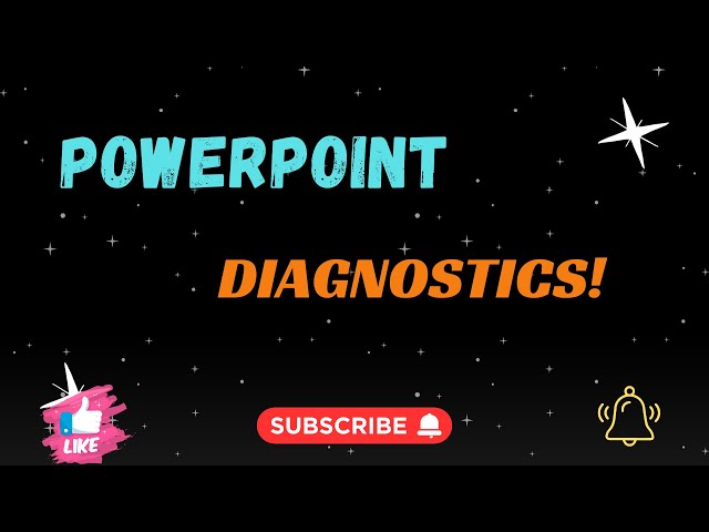 Mastering ICDL presentation diagnostics part 1/2