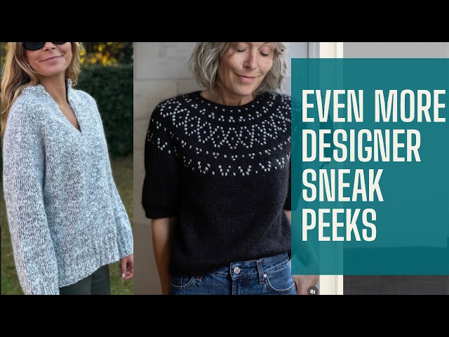 Anticipated Autumn Knitting Patterns - Designer Sneak Peeks