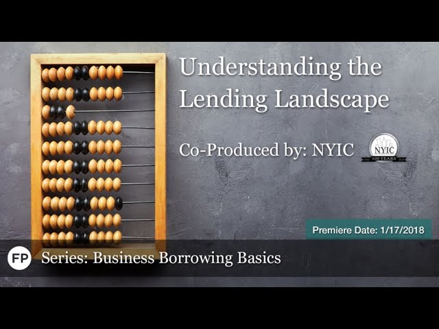 Understanding the Lending Landscape - P/O Financing