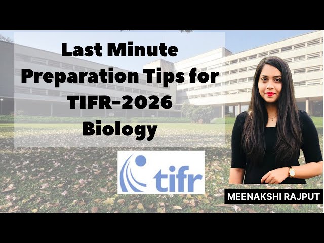 Last Minute Preparation Tips for TIFR-2026 |Must Watch | Meenakshi Rajput
