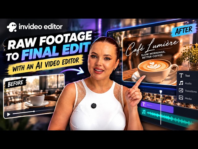 Raw Footage to Final Edit With an AI Video Editor | invideo editor
