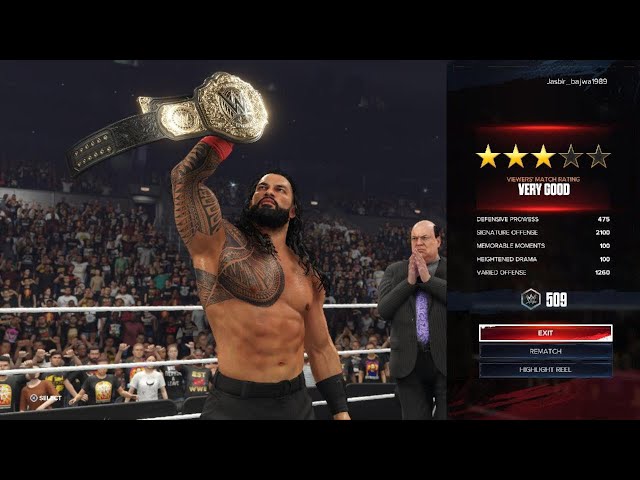 Roman Reigns vs. john cena Full MATCH: