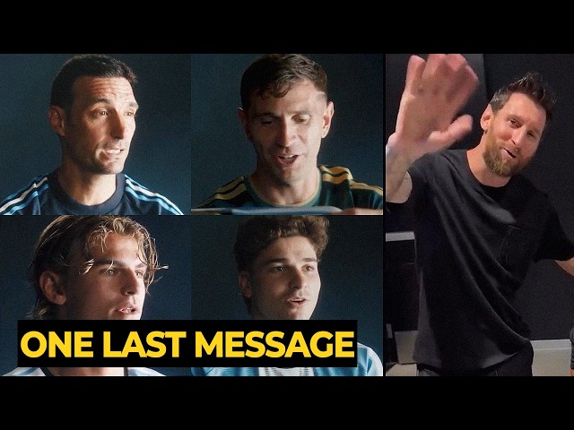 Argentina Teammates Honor Messi in Emotional Farewell Tribute 🥲