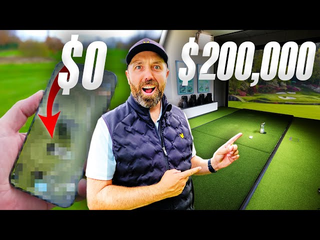$0 Vs $200,000 Golf simulator!
