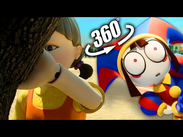 POMNIY in Squid game Red Light Green Light | VR / 4K | The Amazing Digital Circus