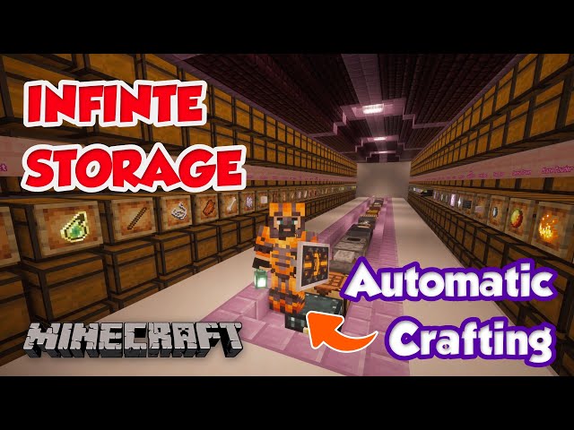 Minecraft Mega Storage, Sort Everything, Infinite Storage for 26.2+