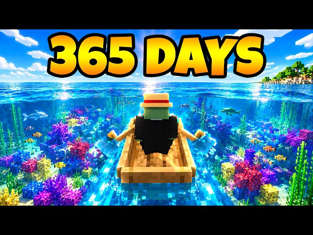 Sailing a Boat in Minecraft FOR 365 DAYS (World Record)