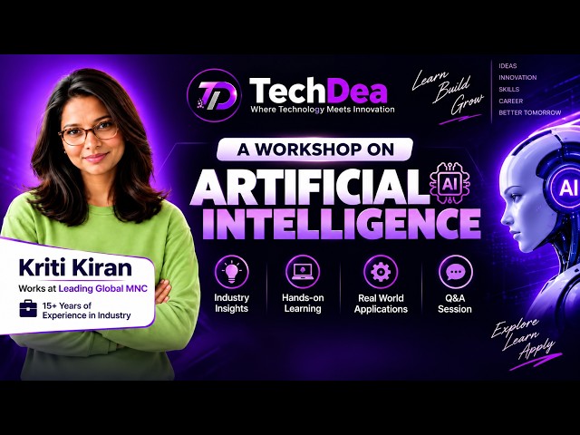 Artificial Intelligence Workshop | AI from Industry Experts | TechDea