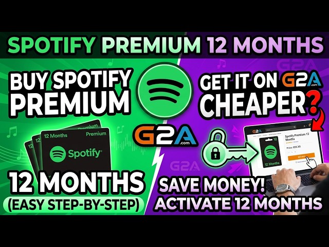 How to Buy Spotify Premium Subscription (12 Months) on G2A 🎵 | Spotify Premium Individual Review