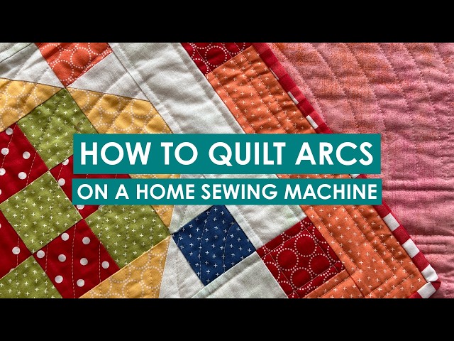 Looking for a modern curved quilt design? You can sew this on your home sewing machine!