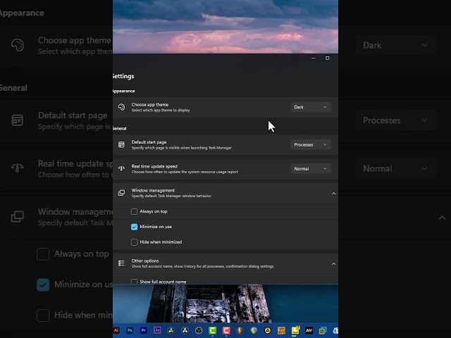 Como Mudar o Tema do Gestor de Tarefa Dark #windows #tutorial