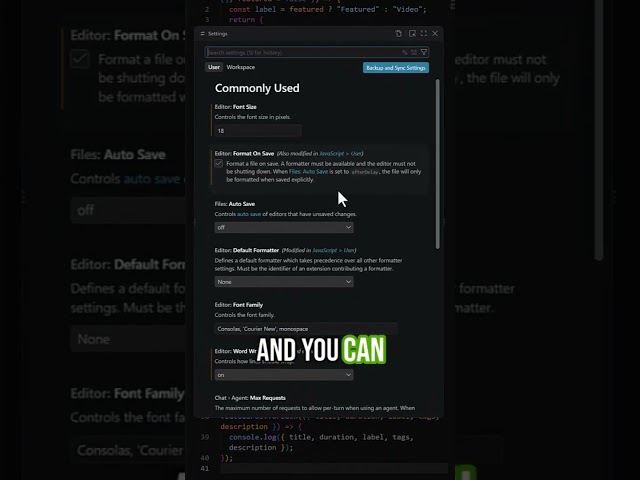 Formatting code is SO much easier with the Prettier extension ✨