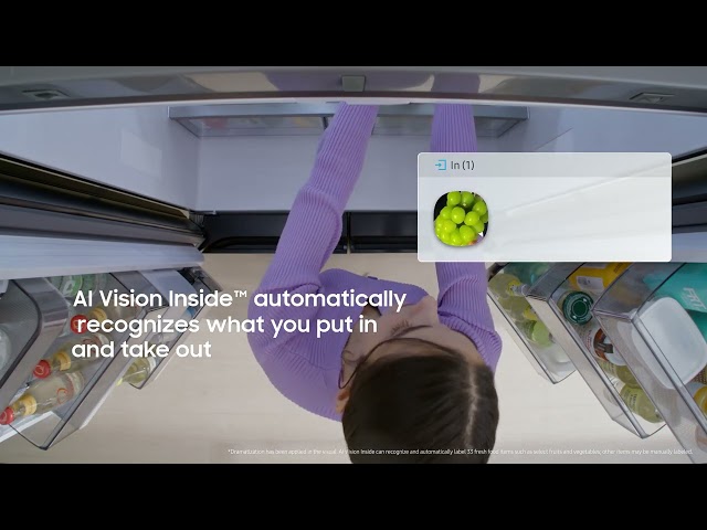 Always know what's in your fridge with AI Vision Inside™ | Samsung