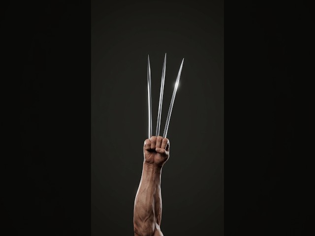 I Rigged Wolverine’s Retractable Claws in Blender #blender3d #wolverine #wolverineclaws