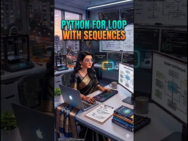 python for loop with sequences|python for loop|#studyshorts #python #pythontutorial #pythonlanguage