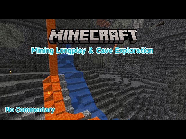 Minecraft Longplay Mining - Exploring Cave & Ore Mining - No Commentary - 1.20.2