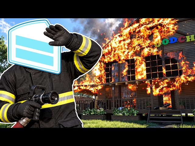 HUGE CABIN FIRE in Firefighting Simulator!