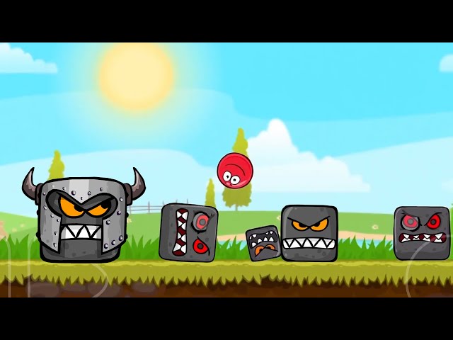 Red Ball 4 | Red Ball Hero Vs All Bosses Tarzan Boss & Rock Box & Evil Square