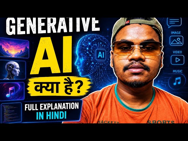 What is generative ai and how does it work || explain generative ai in hindi || generative ai|| AI 