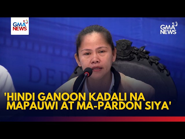FULL - Mary Jane Veloso at pamilya, humarap sa press conference ng DOJ kaugnay sa paglaya | GMA News