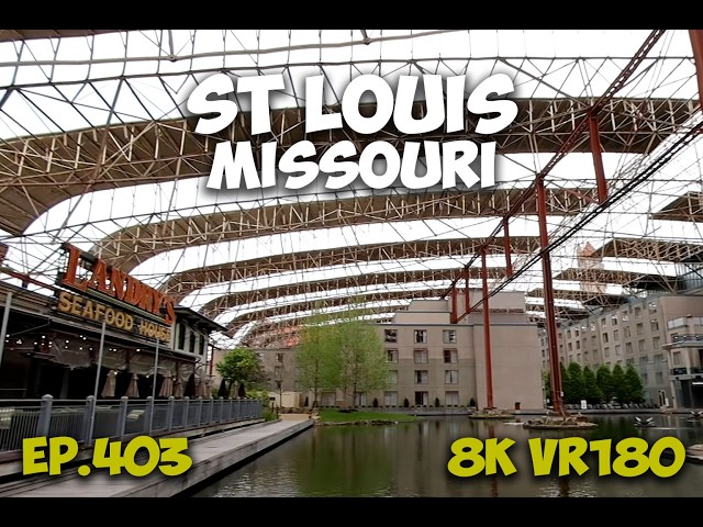Ep.403 St Louis Missouri - Union Station Train Shed Aquarium And Lake Revival 8K VR180 3D Travel