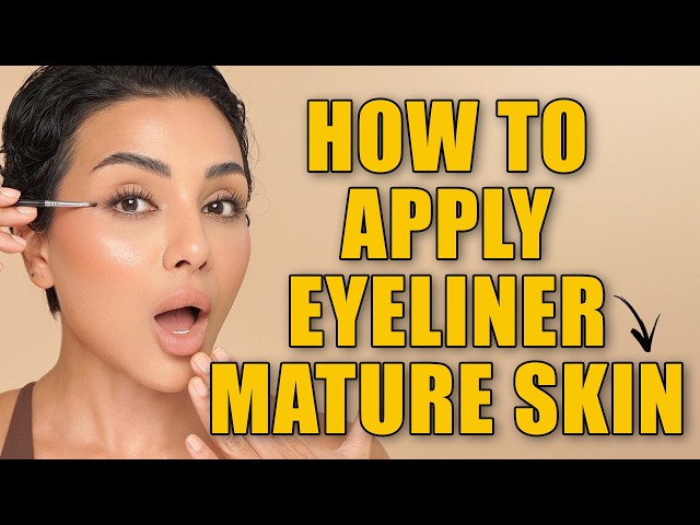 How To Apply Eyeliner On Mature Skin - Beginner Friendly | Nina Ubhi