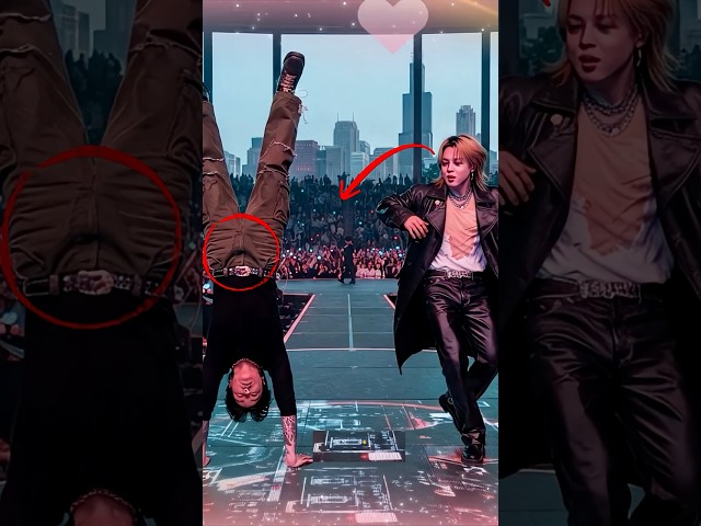 🚨BTS Jimin & Jungkook "Dance Swim" Battle In Chicago! 😱🔥🕺 #Jikook #BTS #shorts  #chicago