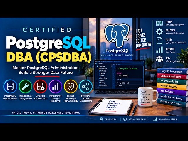 Become a Certified PostgreSQL DBA (CPSDBA)
